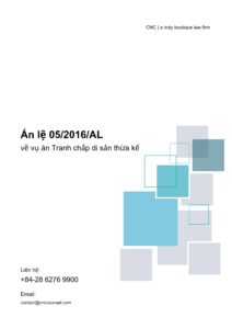 Án lệ 052016AL