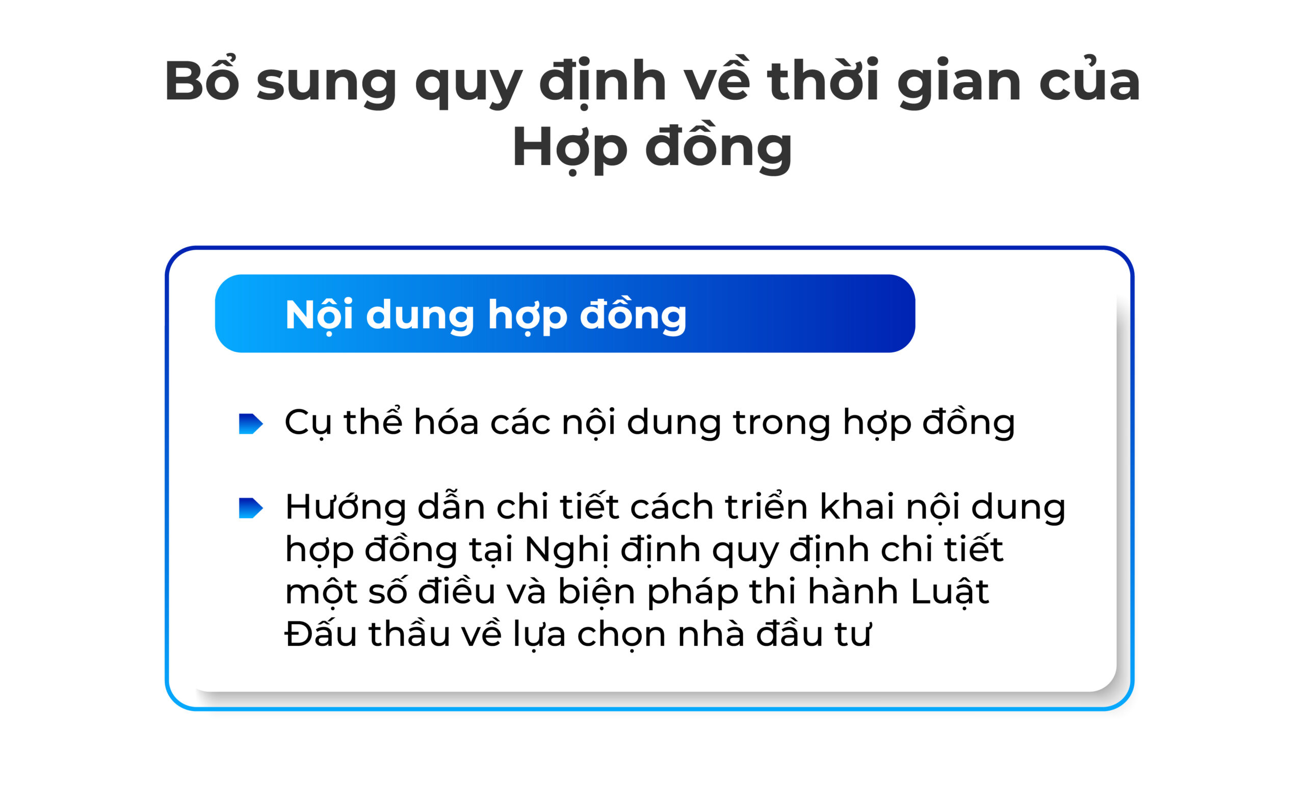 Bổ sung quy định về thời gian của Hợp đồng