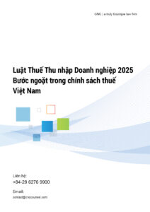 Luật Thuế Thu nhập Doanh nghiệp 2025