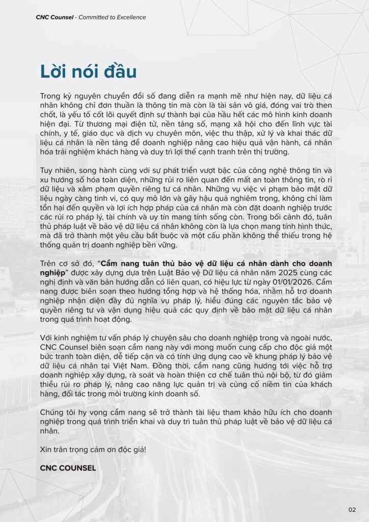 Cẩm nang Bảo vệ dữ liệu cá nhân 2025