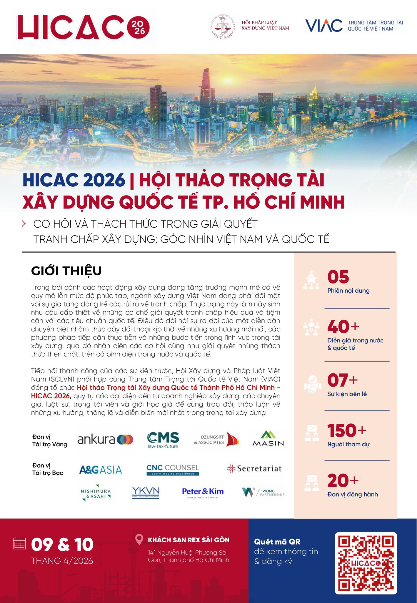 CNC Counsel tiếp tục đồng hành cùng HICAC 2026 với vai trò Nhà tài trợ Bạc