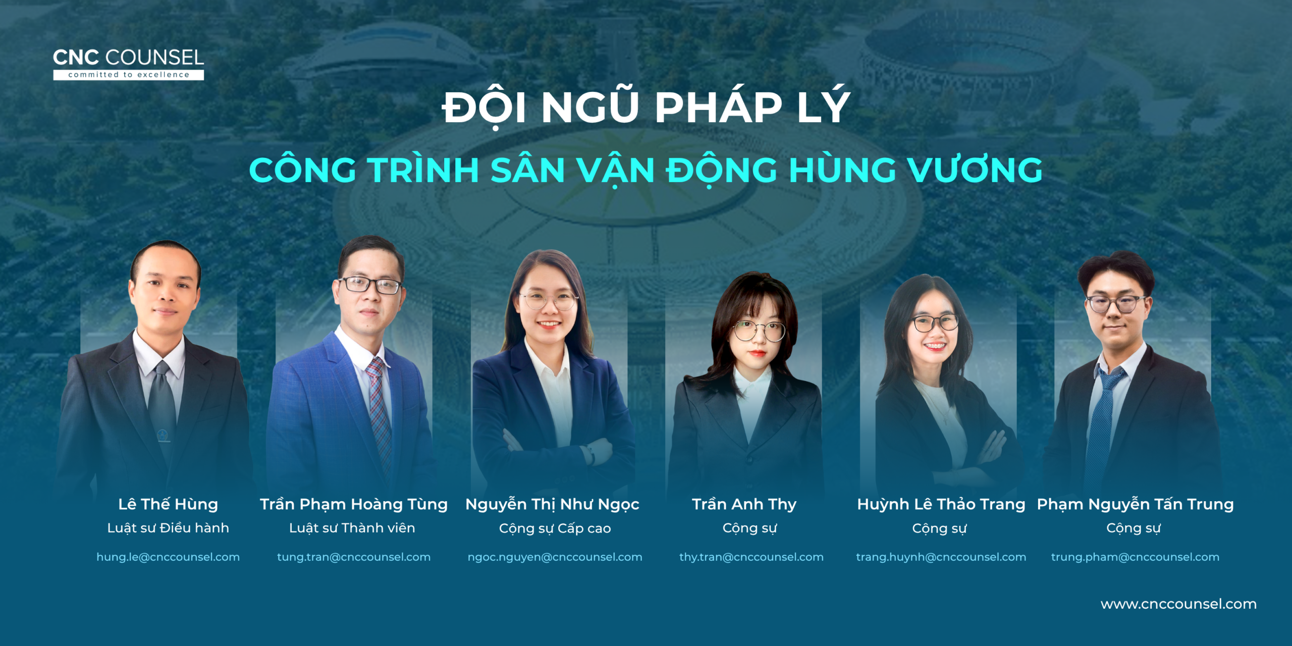 Đội ngũ Pháp lý công trình Sân vận động Hùng Vương