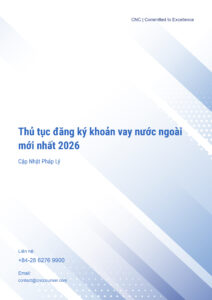 Thủ tục đăng ký khoản vay nước ngoài mới nhất 2026