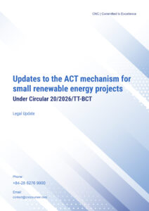 Updates to the ACT mechanism for small renewable energy projects under Circular 20/2026/TT-BCT