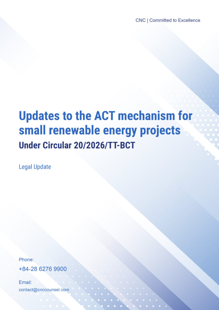 Updates to the ACT mechanism for small renewable energy projects under Circular 20/2026/TT-BCT