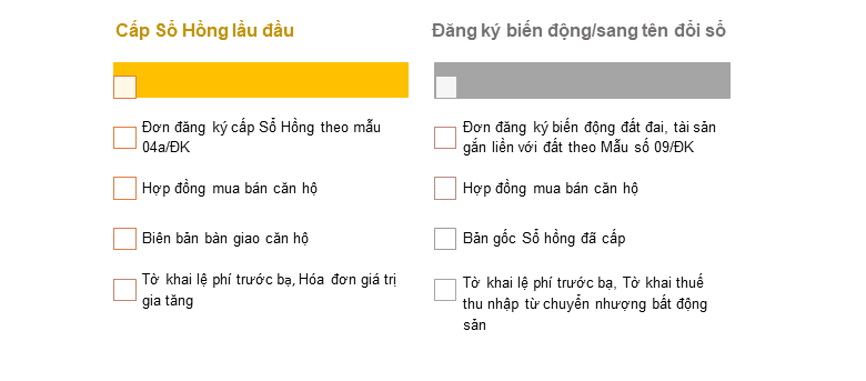 hồ sơ cấp sổ hồng chung cư cho cá nhân hồ sơ cấp sổ hồng cho cá nhân