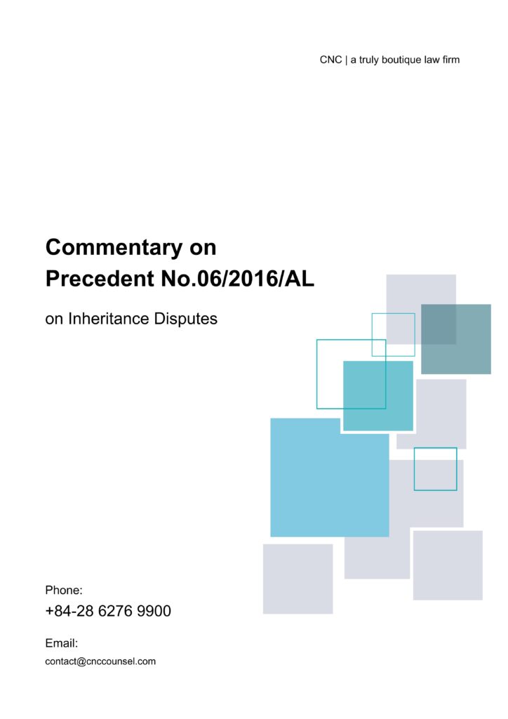 Precedent No.06/2016/AL