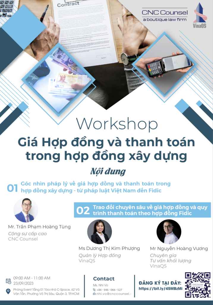 WORKSHOP “ GIÁ HỢP ĐỒNG VÀ THANH TOÁN TRONG HỢP ĐỒNG XÂY DỰNG”