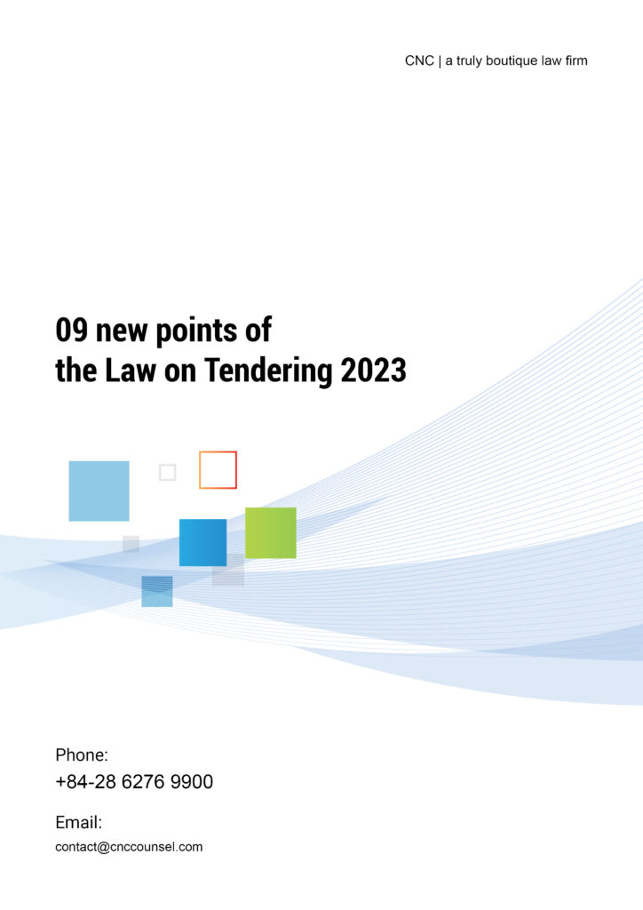 09 NEW POINTS OF THE LAW ON TENDERING 2023