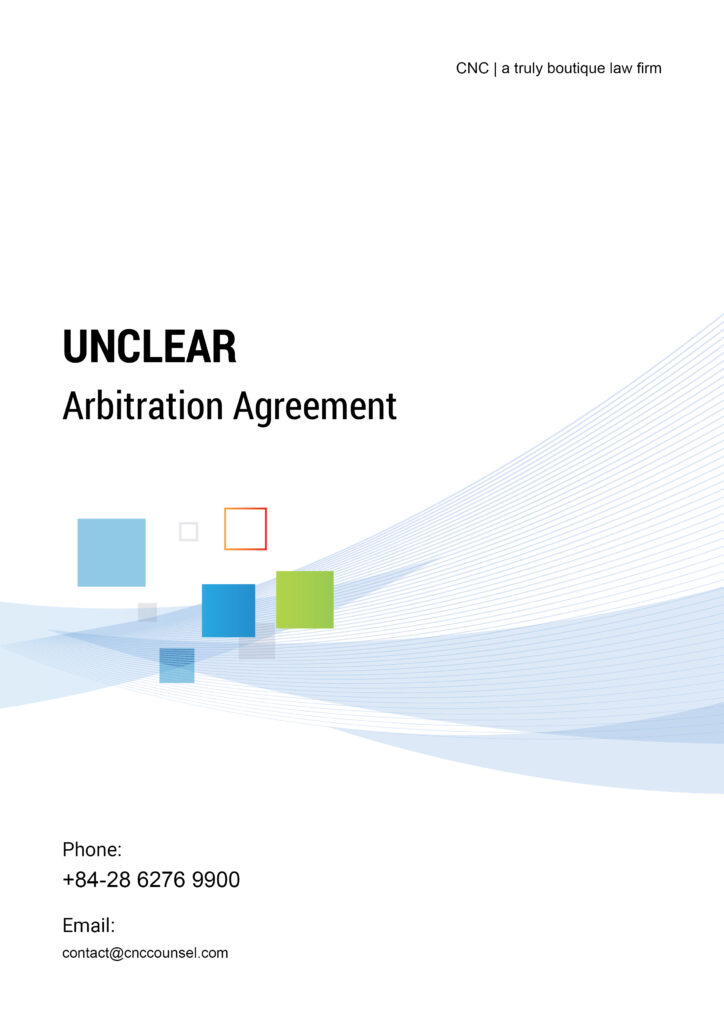 Unclear Arbitration Agreement