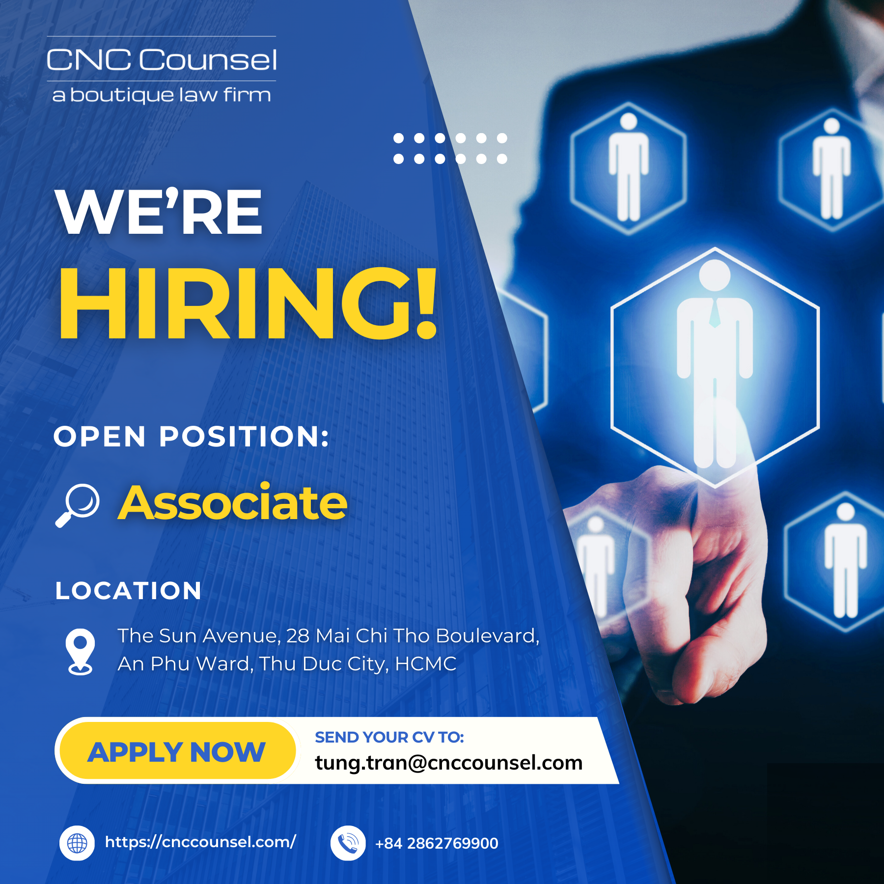 CNC hiring position Associate