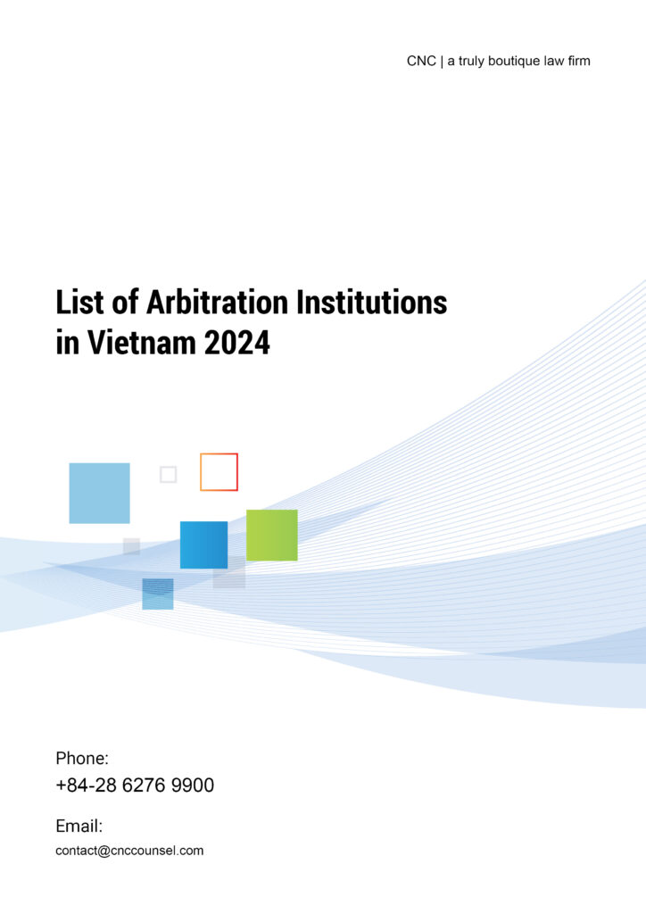 CNC_List of Arbitration Institutions in Vietnam 2024