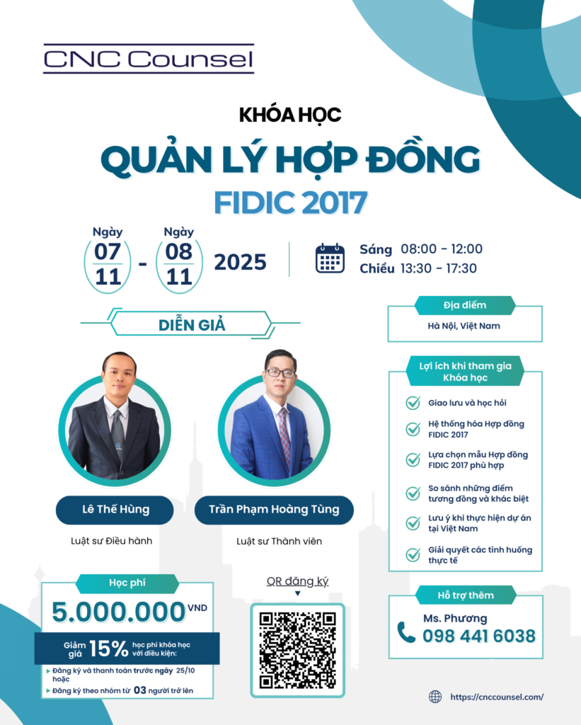 CNC_Khoa hoc Hop dong FIDIC 2017 tai Ha Noi 07-08.11.2025