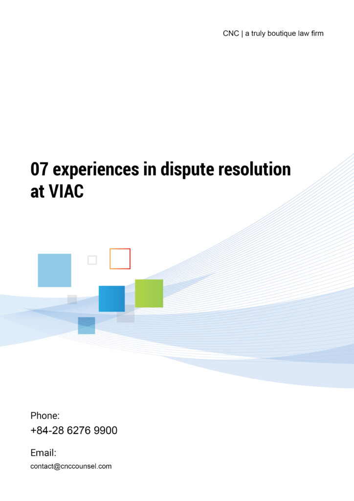 07 experiences in dispute resolution at VIAC