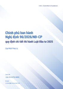 Chính phủ ban hành Nghị định 96/2026/NĐ-CP quy định chi tiết thi hành Luật Đầu tư 2025