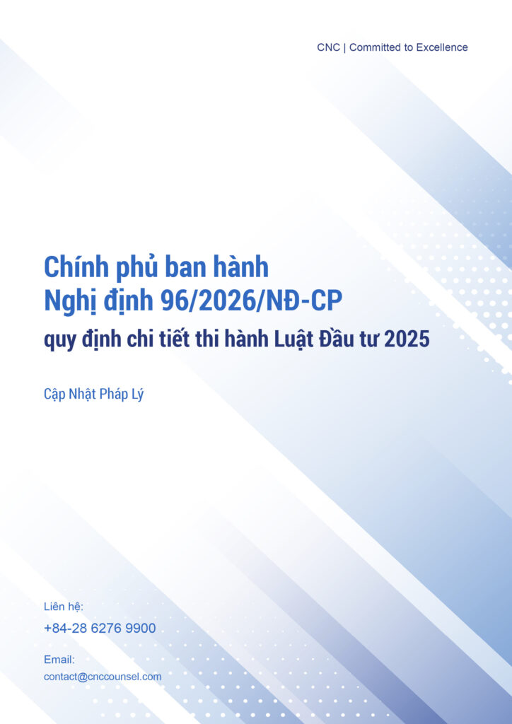 Chính phủ ban hành Nghị định 96/2026/NĐ-CP quy định chi tiết thi hành Luật Đầu tư 2025