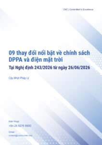 09 thay đổi nổi bật về chính sách DPPA và điện mặt trời tại Nghị định 243/2026 từ ngày 26/06/2026
