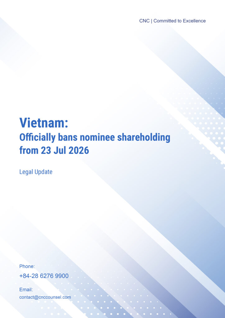 Vietnam: Officially bans nominee shareholding from 23 Jul 2026