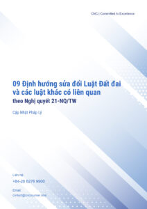 09 Định hướng sửa đổi Luật Đất đai và các luật khác có liên quan theo Nghị quyết 21-NQ/TW